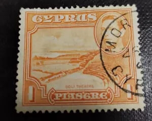 Cyprus: 1944, 1 piastre good used lightly hinged - Picture 1 of 2