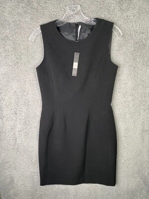Tahari Breydan Short Dress Women Size 0 Petite Black Sleeveless Zip Up NEW NWT - Image 1 of 4