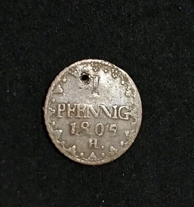 GERMAN STATES 1 PFENNIG 1805 SACHSEN - Picture 1 of 4