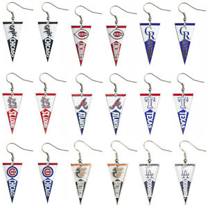 MLB Aminco Dangle Earrings All Teams Official Licensed - Pick Your Team!