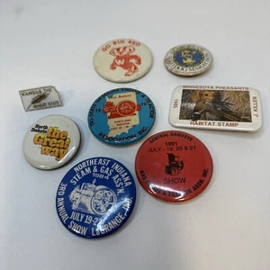 Menge 8 Pins Indiana Wisconsin Minnesota North Dakota Kansas IN WI MN ND KS IA - Bild 1 von 17