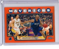 2008-09 TOPPS CHROME ORANGE REFRACTOR #55 JASON KIDD #ED 219/499 Mavericks 