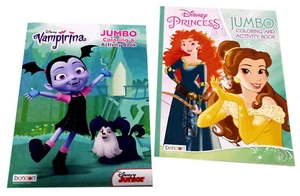 Disney Princess Coloring Book Vampirina Disney Junior Activity Books Set of 2 - Picture 1 of 1