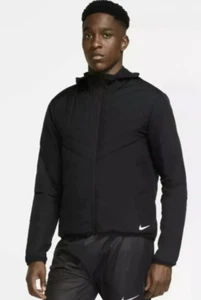 Nike Mens Jacket Aerolayer Repel Hooded Running Black. M DJ0569-010 - Picture 1 of 6