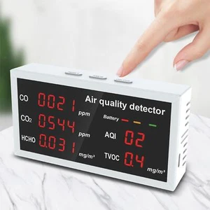 Luftqualitätsmonitor, Display Multifunktionsdetektor, für CO CO2 Hcho Tvoc - Bild 1 von 7