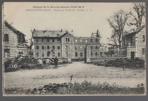 PostCards 2 Armentieres FRANCE WWI Ruins after bombing unused disaster - Picture 1 of 2