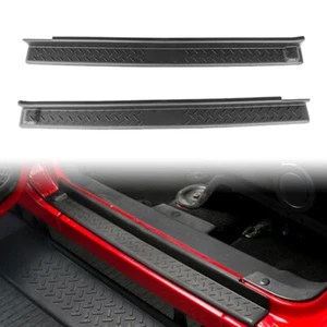 2-Door Cover Step Front Door Sill Entry Guard Fit Jeep Wrangler JK 2007-2017 08 - Picture 1 of 6