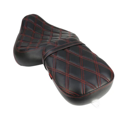 Red Stitch Diamond Front Rear Seat For Honda Shadow ACE 750 VT750C 1998-2003 US - Image 1 of 4