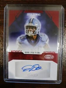 Josh Downs 2023 SAGE Aspire RED Parallel AUTOGRAPH Indianapolis Colts Rookie