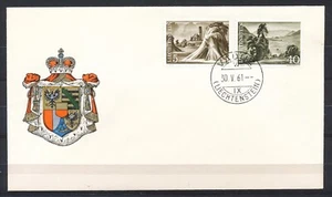 LIECHTENSTEIN 1959-1964 7 FDC's LANDSCHAFTBILDER UND FURSTENPAARES At77 - Imagen 1 de 8