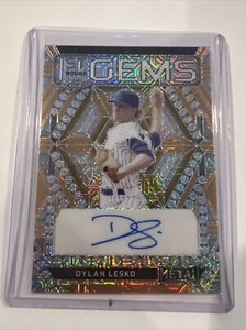 2022 Leaf Metal 1st Round Gems Gold Mojo Prismatic Dylan Lesko 1/1 AUTOGRAPH