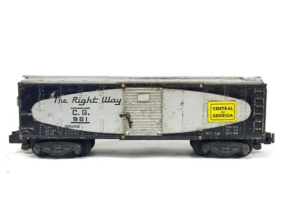 Vintage American Flyer 981 "The Right Way" - Central Georgia Boxcar S Gauge 1957 - Image 1 of 4