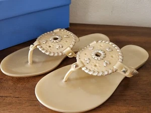 Sandali slip on donna Jack Roger Georgica Jelly oro. 1213-SS. Nuovo con scatola!  - Foto 1 di 8