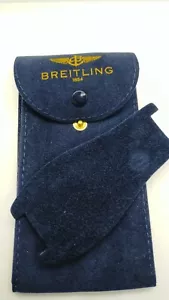 SACCHETTO PER OROLOGI BREITLING VELLUTO CON PATTINA INTERNA 7X13.5mm CON BOTTONE - Imagen 1 de 2