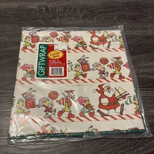 Confezione regalo Artfaire 1986 vintage 25 piedi quadrati 20”x30” Natale 6 fogli full size - Foto 1 di 3