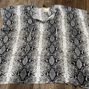 Bond Eye Australia Kaftan Snake Print Top Tunic NWT Large - Picture 1 of 6