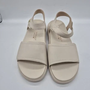 Vionic Women’s Awaken Rx Recovery Sandals Size 9 Wide Cream Arch Support (167) - Picture 1 of 9