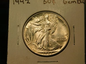 Medio artículo Walking Liberty 1942 # 6625 - Imagen 1 de 2