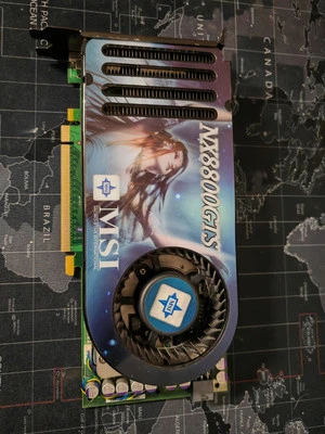 MSI GeForce 8800 GTS 320MB GDDR3 PCI-e GRAFIKKARTE 2xDVI-I S-VIDEO #GK3865 - Bild 1 von 4