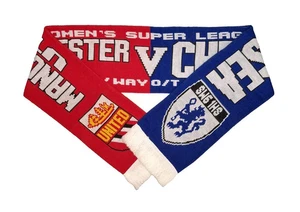 Bufanda/memorabilia de fútbol Manchester United para mujer v Chelsea día partido - Imagen 1 de 7