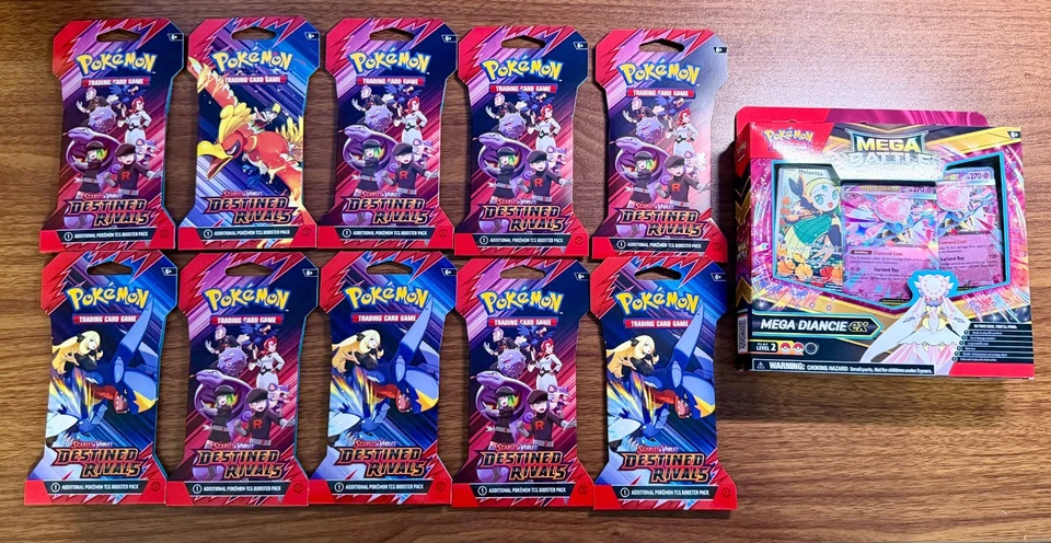 Pokemon TCG Scarlet & Violet Destined Rivals Sleeved Booster Pack Lot of 10 ! - Image 1 of 1