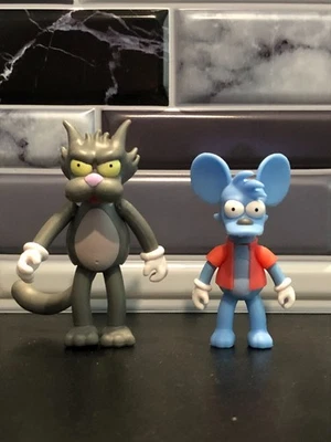 Figuras Jakks Pacific The Simpsons Itchy & Scratcy 2,5" - Imagem 1 de 4
