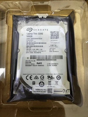 Seagate SSHD 500GB 5400RPM SATA 6Gb/s 64MB 2.5" Hybrid Hard Drive ST500LM000 - Image 1 of 2