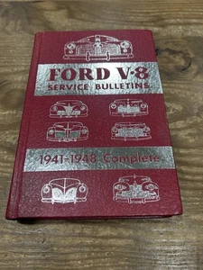FORD V-8 Service Bulletins 1941-1948 Complete Book Hardcover - Picture 1 of 4
