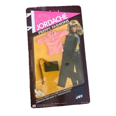 Calça Top Rosa Vintage 1981 JORDACHE FASHION Mego #18020 Nova Na Caixa - Imagem 1 de 2