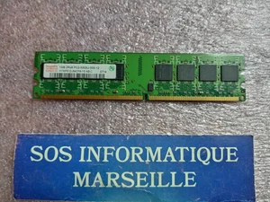 HYNIX Memory Stick 1GB 2Rx8 PC2-5300U-555-12 (HYMP512U64CP8-YA AB-C) - Bild 1 von 4