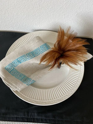 Deborah Rhodes, mantel individual redondo rojo naranja muy único. anillo de terciopelo  Foto 1 de 4