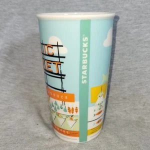 2016 Starbucks Seattle Public Fish Market Coffee Tea Travel Mug Tumbler No Lid - Picture 1 of 6
