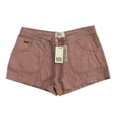 Pantalones Cortos BDG Urban Outfitters Rosa Lino Algodón Cordón L Vintage Rosa Comodidad Foto 1 de 4