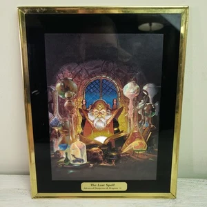 De colección The Last Spell Advanced Dungeons & Dragons Dufex Lámina Impresión Enmarcada Raro - Imagen 1 de 4