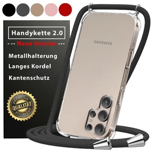 Handykette Hülle mit Band Samsung A55 A35 A16 A15 A05s A54 A34 A25 Case Kordel - Bild 1 von 17
