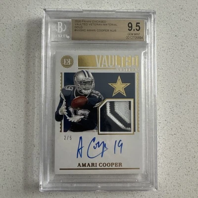 Parche automático Panini Encased Vault Vets Amari Cooper 2020 PSA9,5, 10 automático Foto 1 de 2