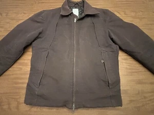 Mens J Lindeberg Brown Canvas Biker Motorcycle Jacket Sz M European - Picture 1 of 23