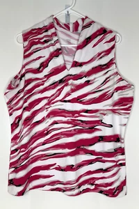 Tail Women's XL Sleeveless Golf Tennis Shirt Top Pink White Black Tan V neck - Picture 1 of 4