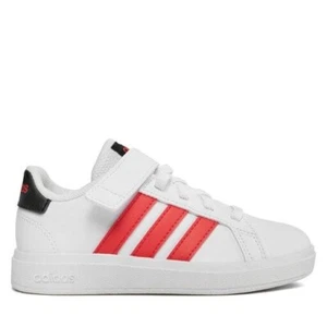 ADIDAS SNEAKERS JUNIOR GRAND COURT 2.0 IG4840 BIANCO ROSSO in PELLE - Picture 1 of 6