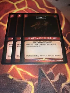 Argent Saga Singles - Blazewalker Rookie, Ark x3 - Revelations - Foil Playset - Picture 1 of 1