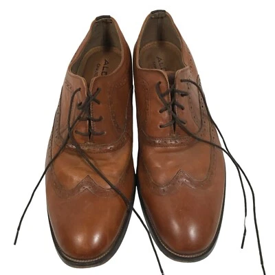 Aldo Men's Wing Tip Lace-Up Leather  Oxford Perforated Brown Dress Shoe US 12 - Image 1 of 4