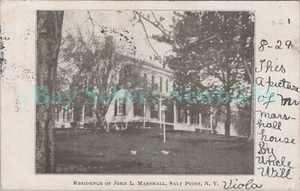 Salt Point NY - CASA DE JOHN L MARSHALL - Postal sin precio de reserva Pleasant Valley - Imagen 1 de 2