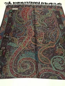 Women Comfort Stylish Cape Shawl Scarf Sweater Fringe Coat Table Runner Native - Picture 1 of 10