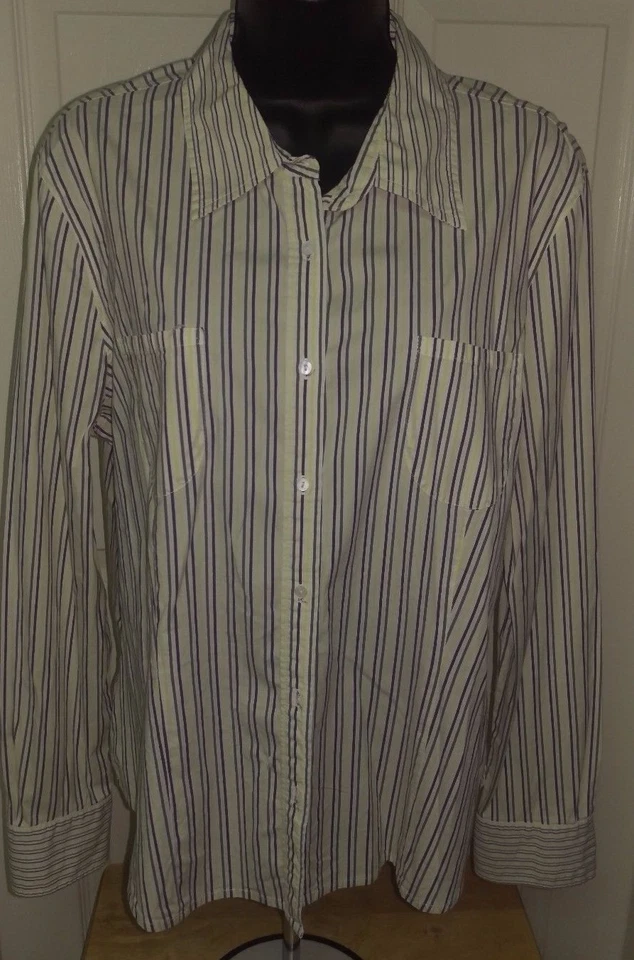 Camisa blusa top mujer Covington talla 18 multicolor a rayas Foto 1 de 4