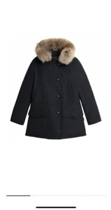 Woolrich Women's Classic Arctic Parka in Black w Detachable Fur Size M RRP £945 - Picture 1 of 6