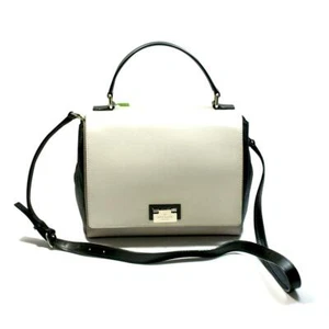NWT KATE SPADE LAUREL LG MAGNOLIA PARK BLACK WHITE HANDBAG CROSSBODY WKRU2850 - Picture 1 of 3