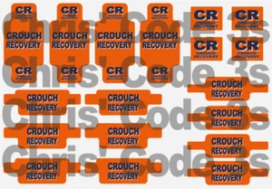 Code 3 LEGO Heavy Duty Tow Truck replacement decals - CROUCH Recovery livery - Picture 1 of 2