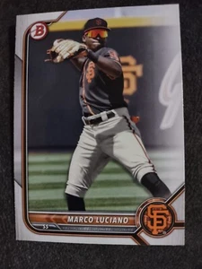 2022 Bowman Prospect #BP-7 Marco Luciano - San Francisco Giants Baseballkarte - Bild 1 von 2