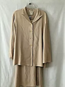 Falda larga envolvente vintage Max Studio Collection para mujer talla L 2 piezas con torso beige modesta - Imagen 1 de 12