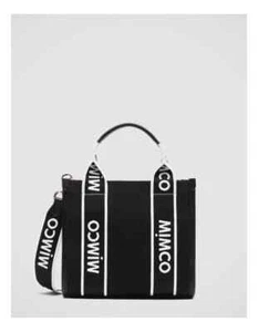 MIMCO Stevie Tote Mini Crossbody Bag Black White 23cm •Brand New •RRP $249 - Picture 1 of 8